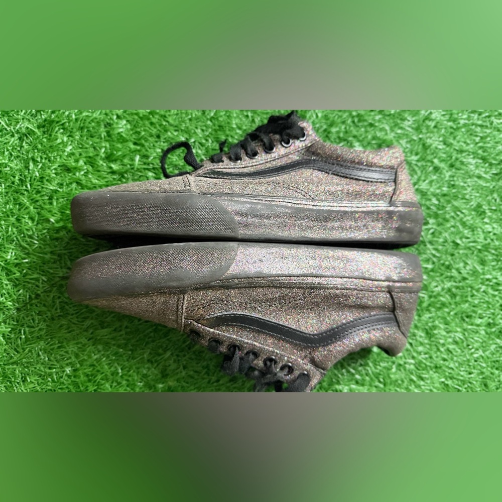 Glittery Black Unisex Shoes M-7.5‎ W-9 - Picture 9 of 9